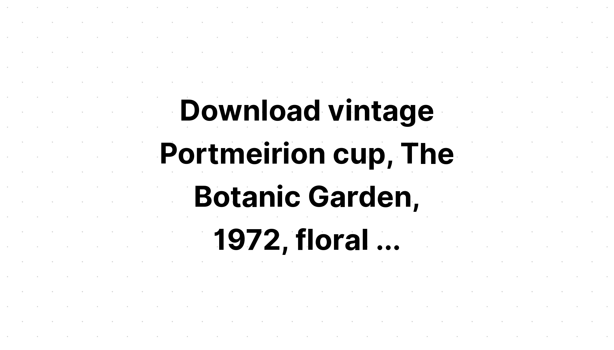 Download Vintage Tea Coffee Cup SVG File